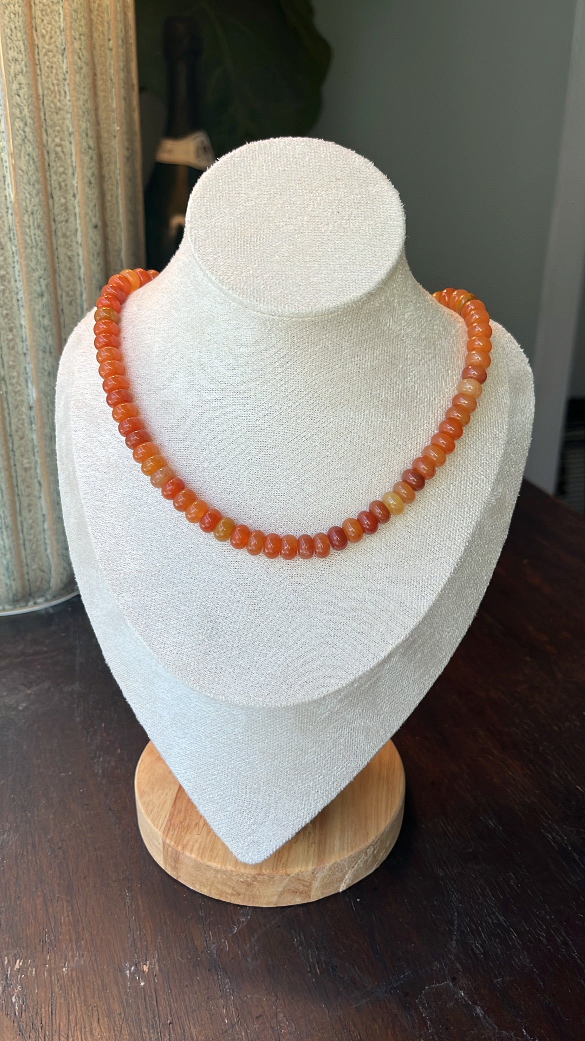 Gemstone Necklace - Mixed Orange