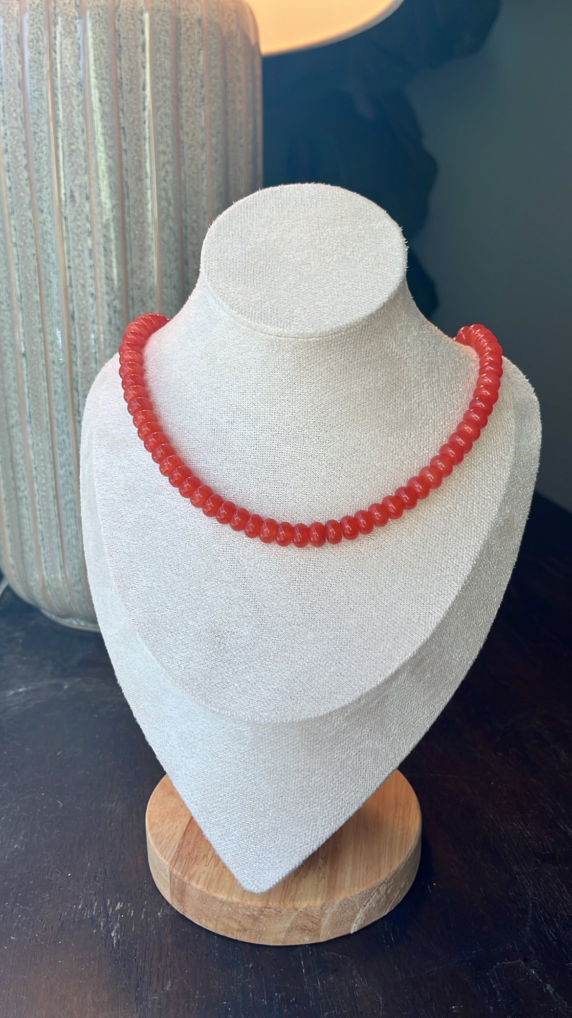 Gemstone Necklace - Orange