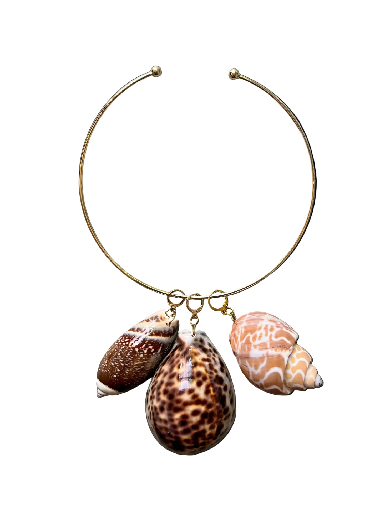 Brass Choker - Shell charms not included