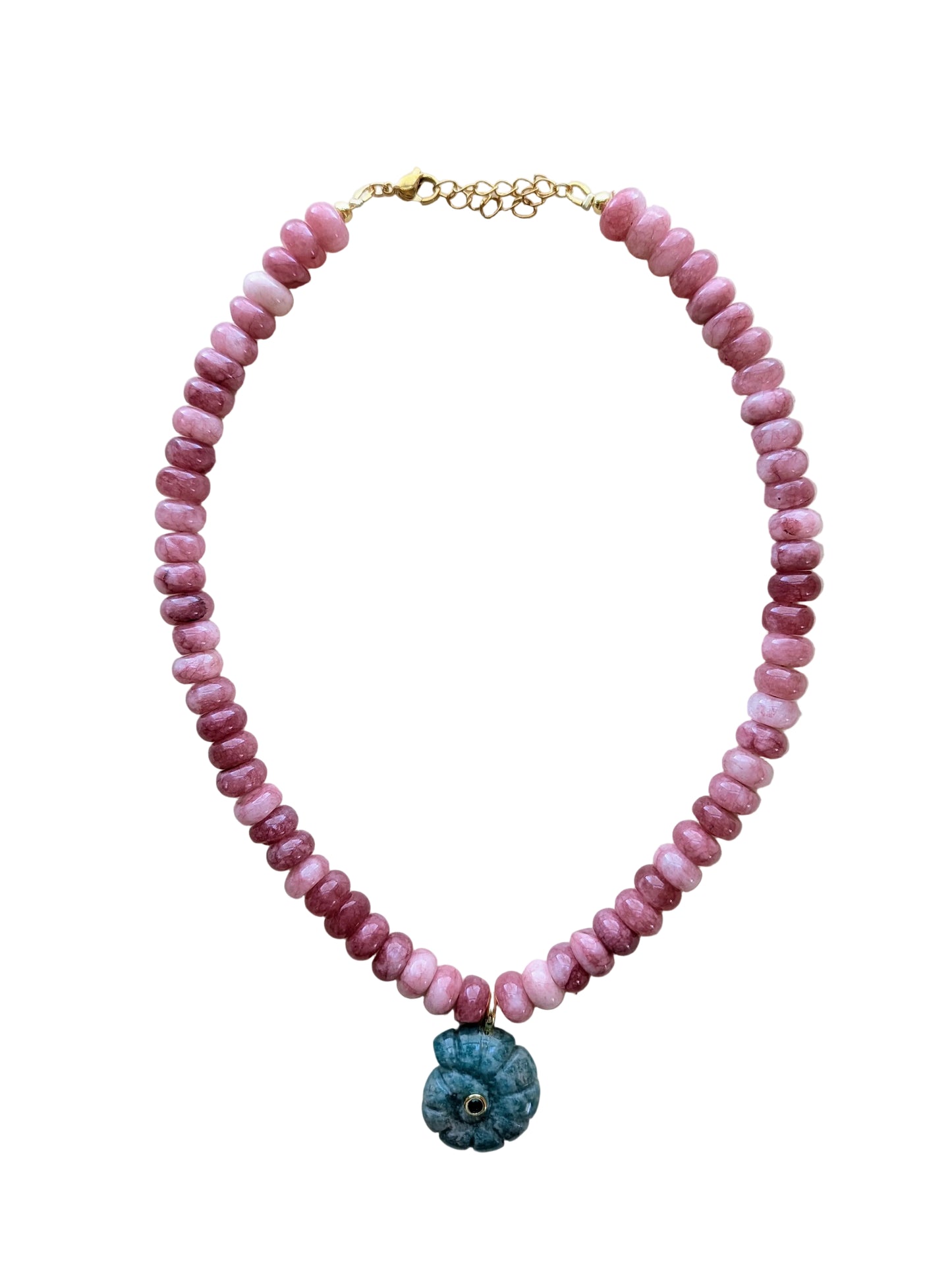 The Swirly Shell Necklace - Aventurine I