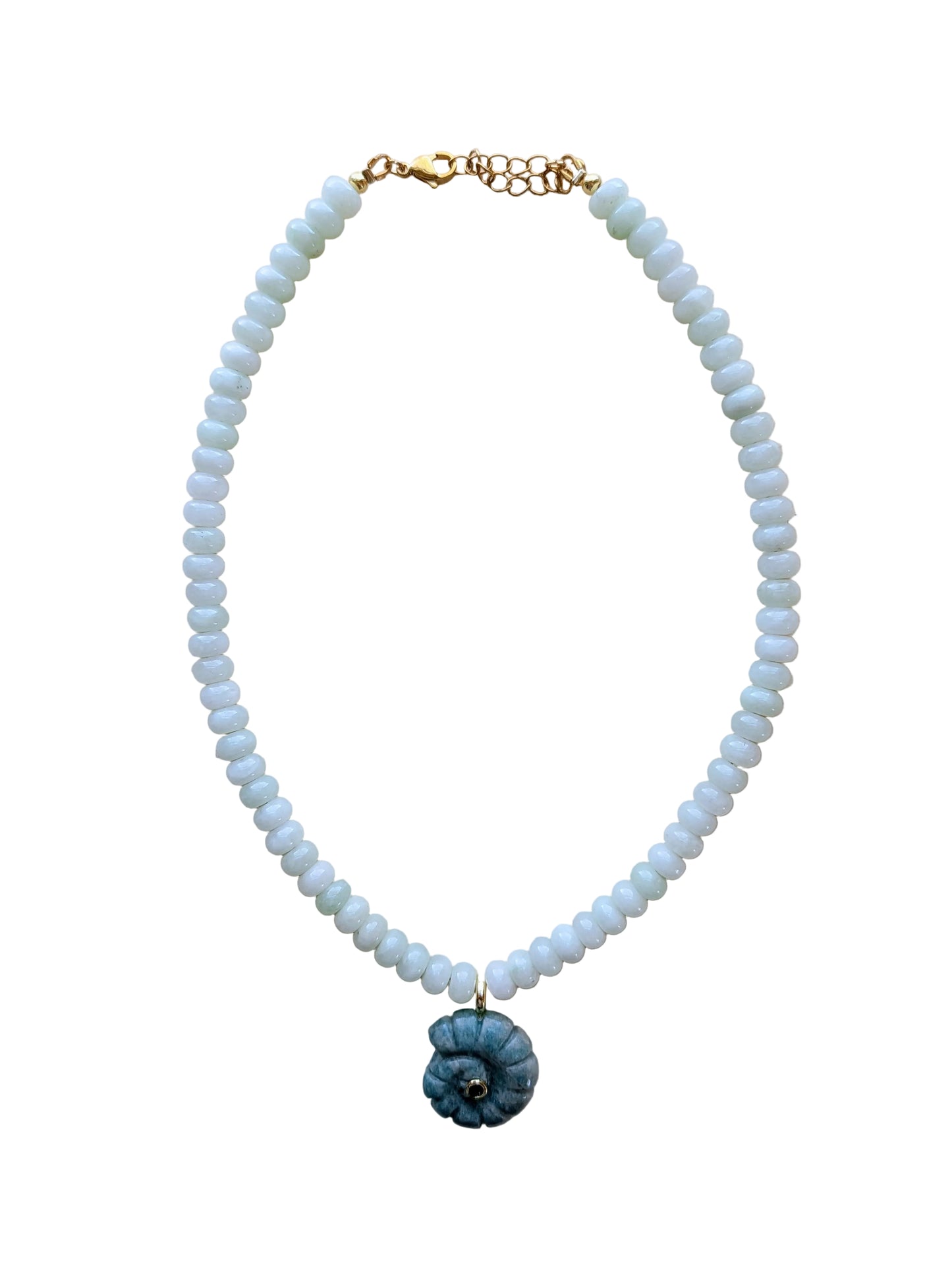 The Swirly Shell Necklace - Aventurine II